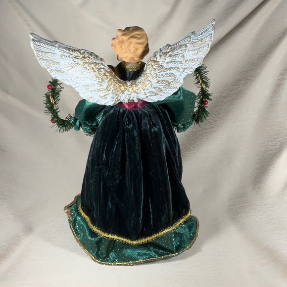 16” Porcelain Angel Tree Topper - Picture 11 of 13